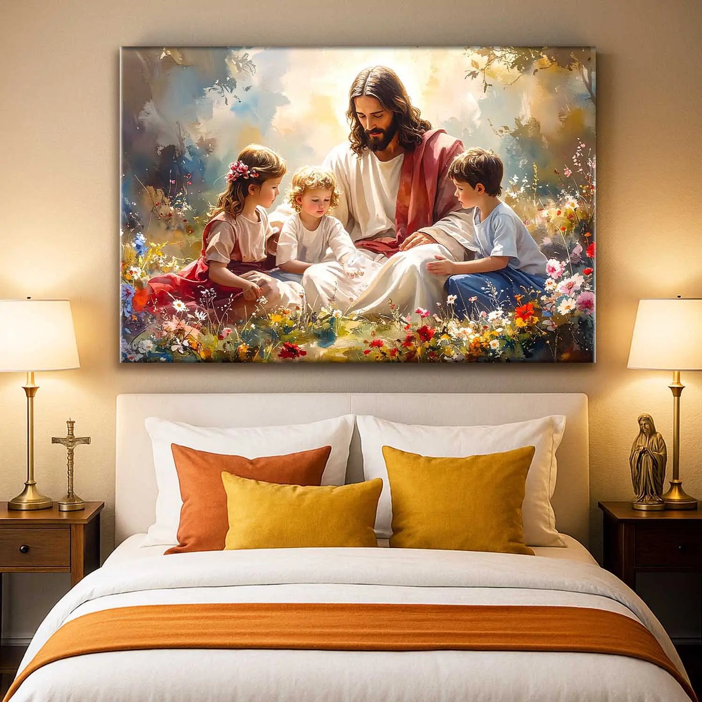 "Jesus and the Children" Wall Art Tailored Canvases