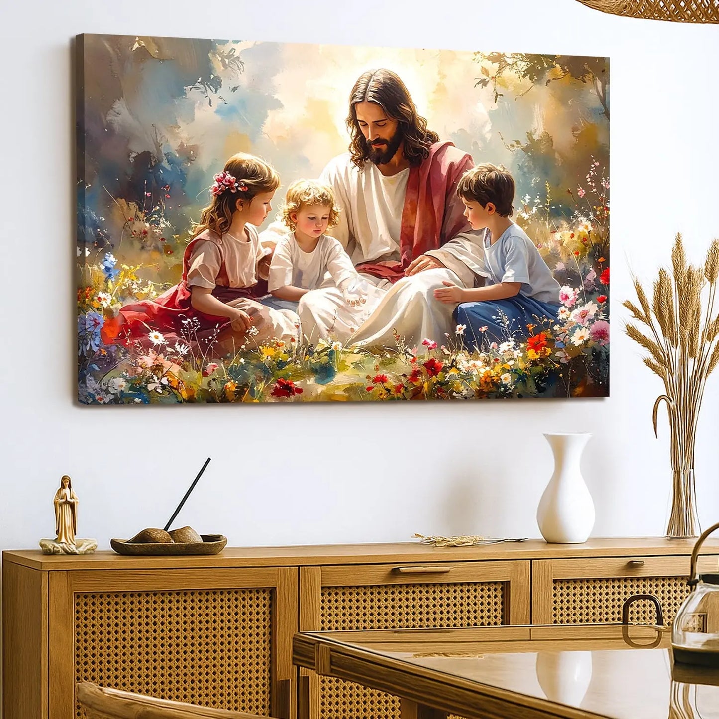 "Jesus and the Children" Wall Art Tailored Canvases