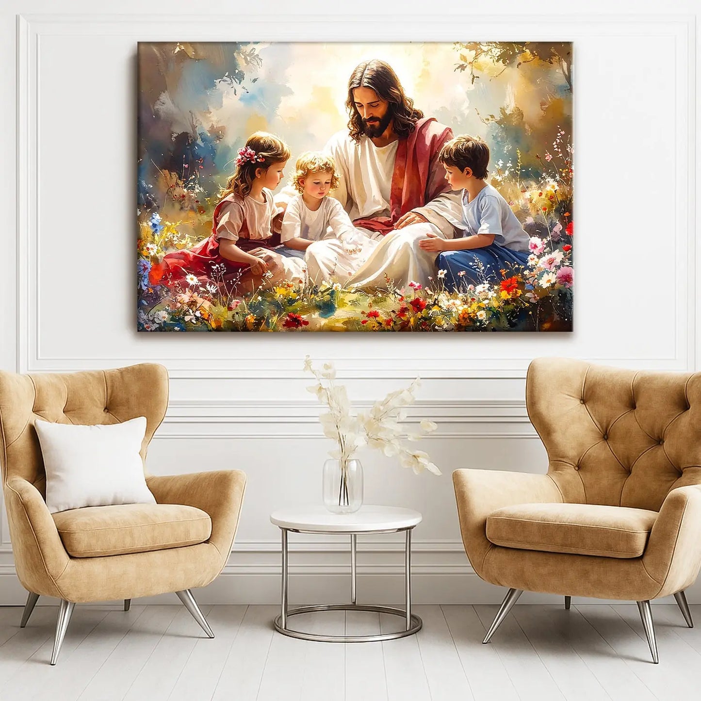 "Jesus and the Children" Wall Art Tailored Canvases