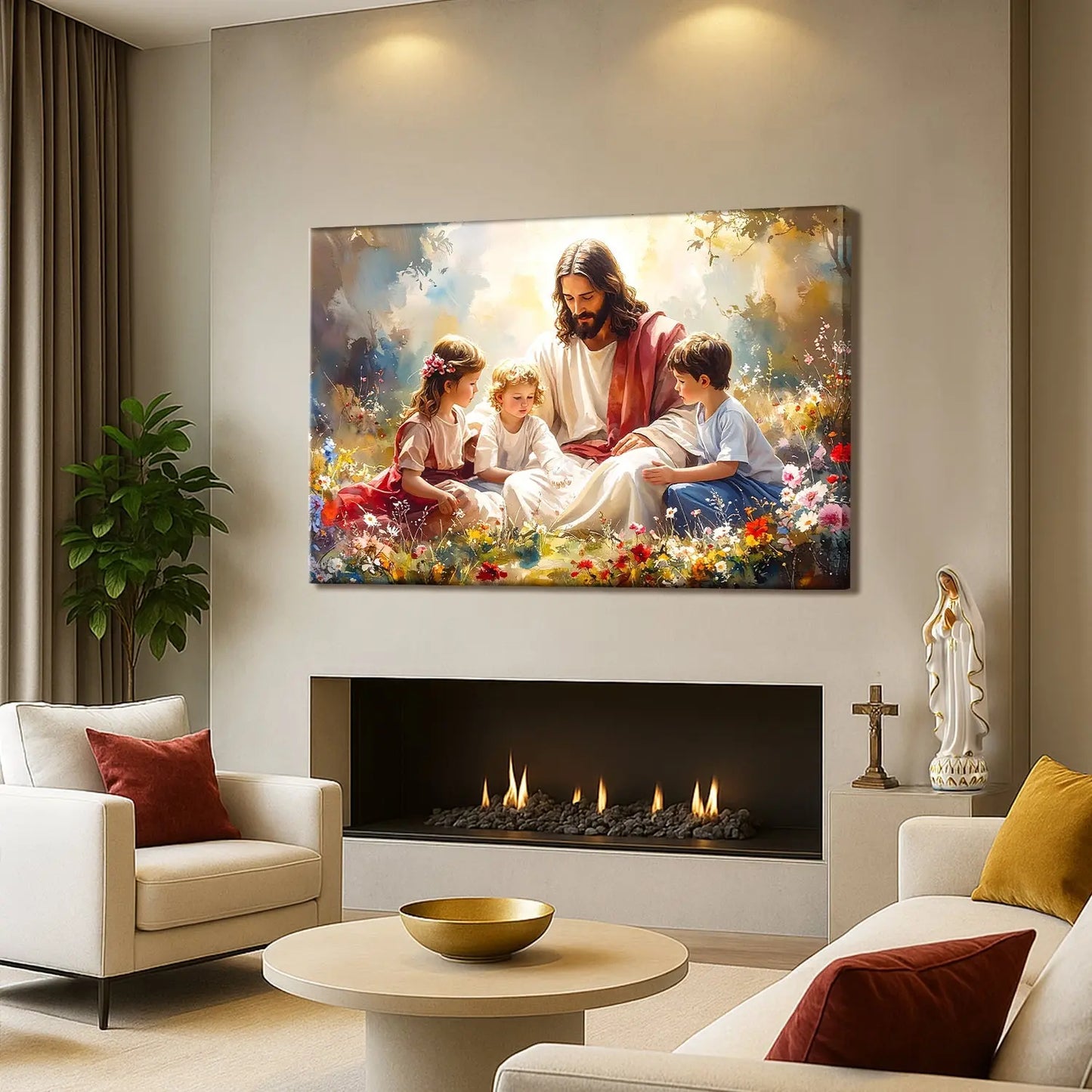 "Jesus and the Children" Wall Art Tailored Canvases