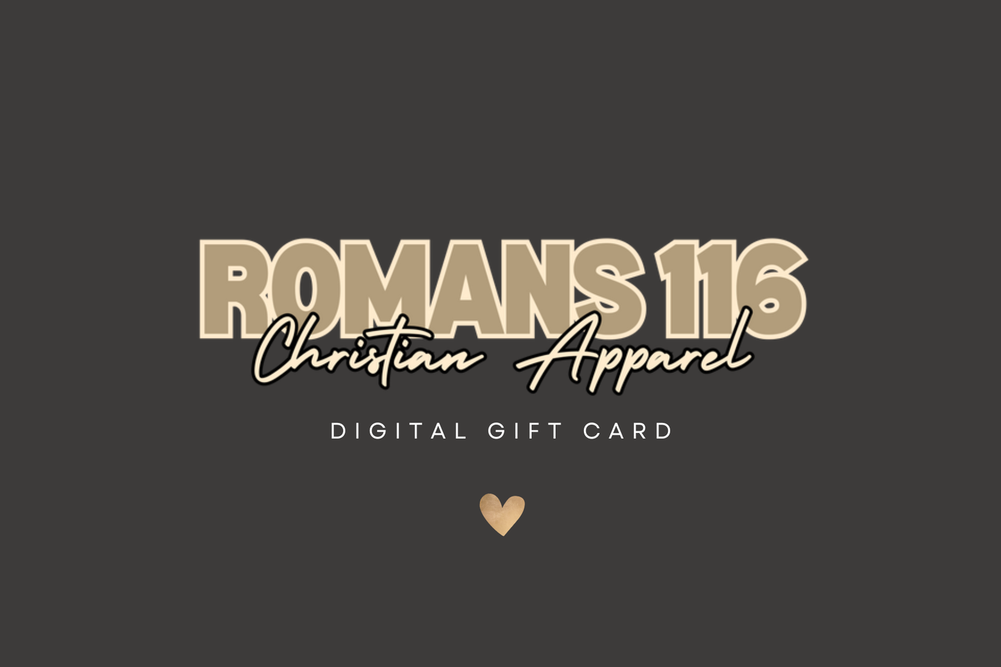 Romans116 Digital Gift Card