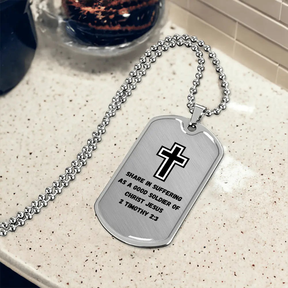 Soldier for Jesus Dog Tag (Customizable) ShineOn Fulfillment
