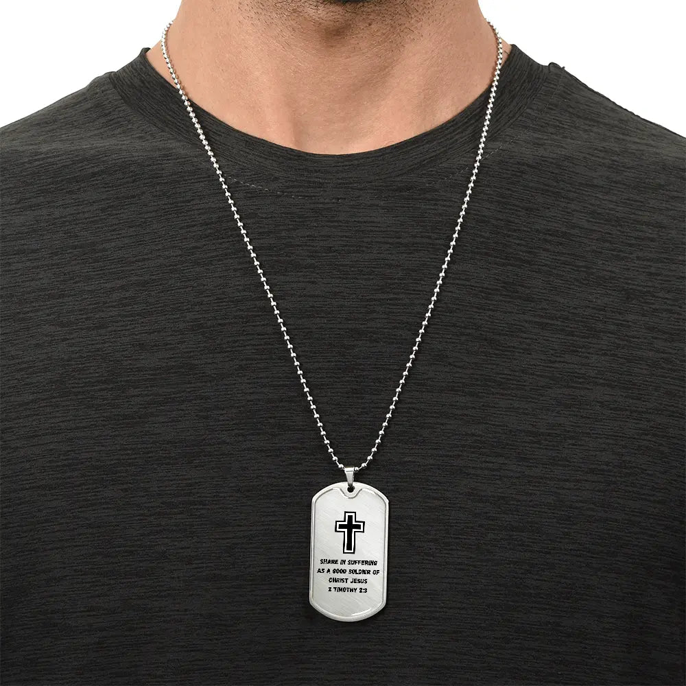 Soldier for Jesus Dog Tag (Customizable) ShineOn Fulfillment