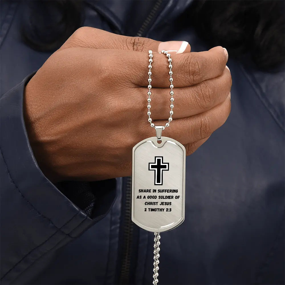 Soldier for Jesus Dog Tag (Customizable) ShineOn Fulfillment
