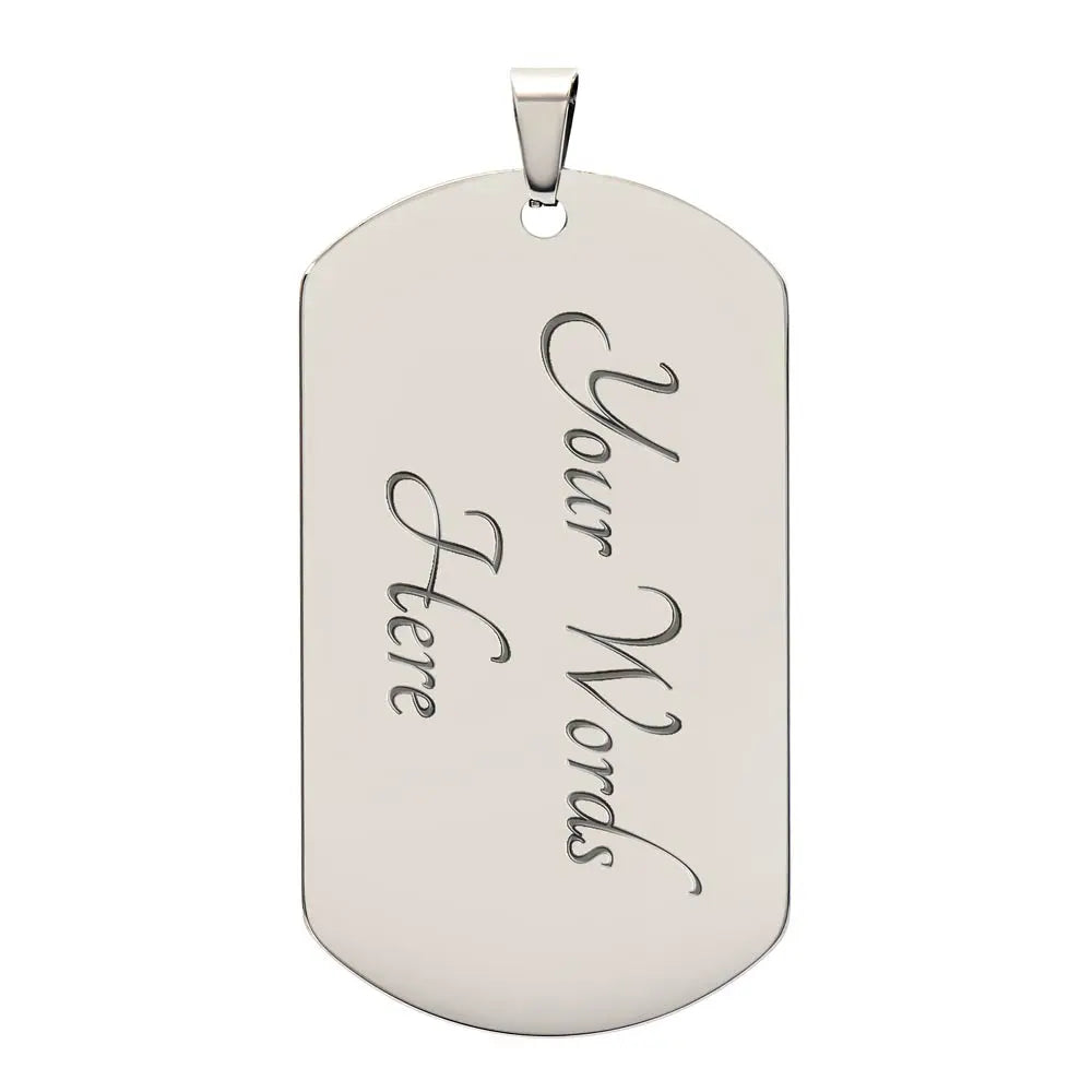 Soldier for Jesus Dog Tag (Customizable) ShineOn Fulfillment