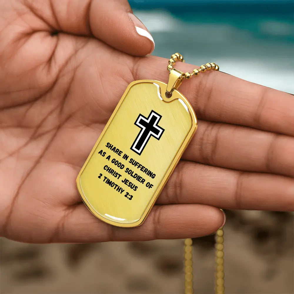 Soldier for Jesus Dog Tag (Customizable) ShineOn Fulfillment