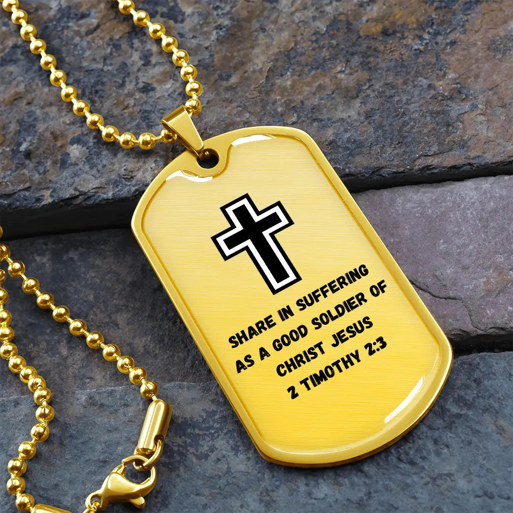 Soldier for Jesus Dog Tag (Customizable) ShineOn Fulfillment
