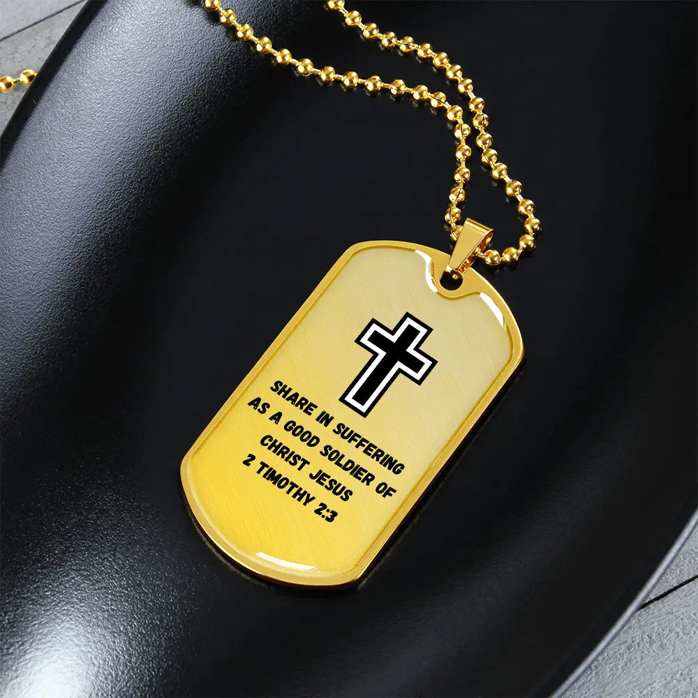 Soldier for Jesus Dog Tag (Customizable) ShineOn Fulfillment