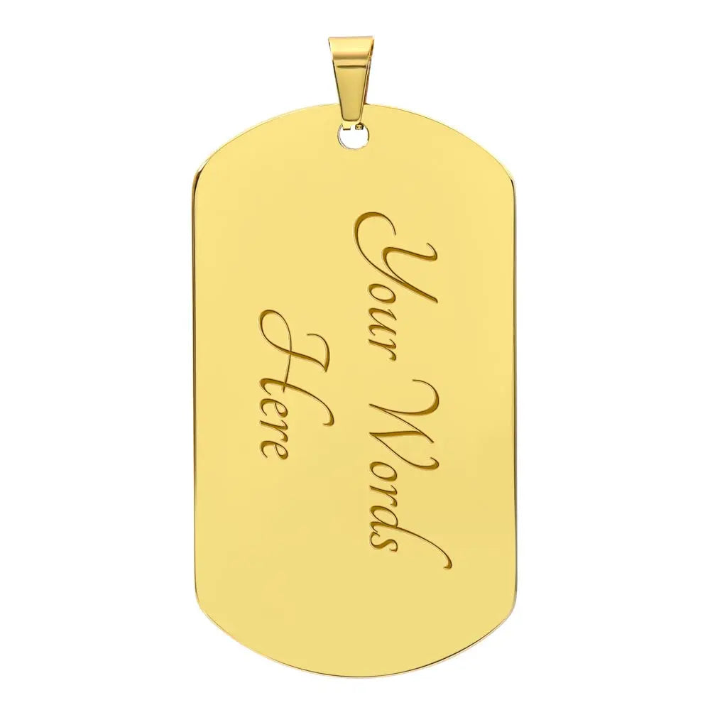 Soldier for Jesus Dog Tag (Customizable) ShineOn Fulfillment