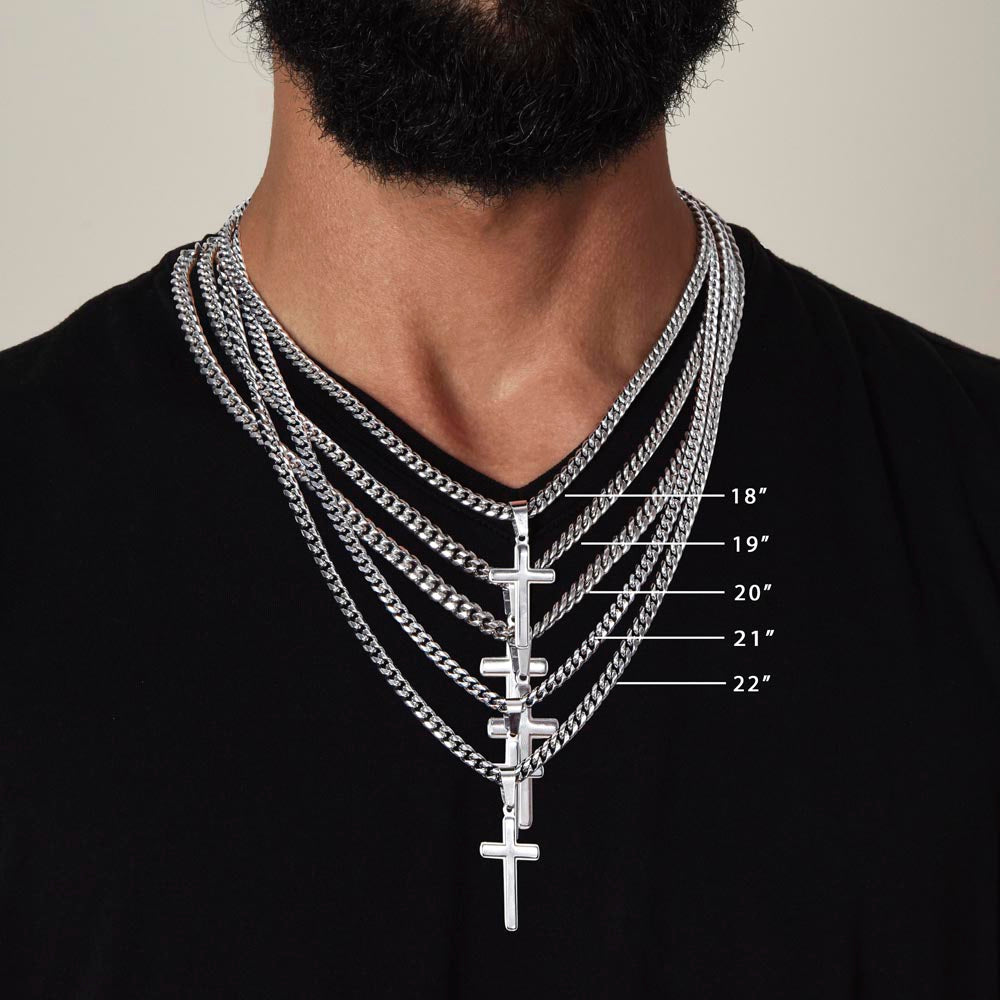 The Redeemer Chain – Cuban Link Chain with Artisan Cross