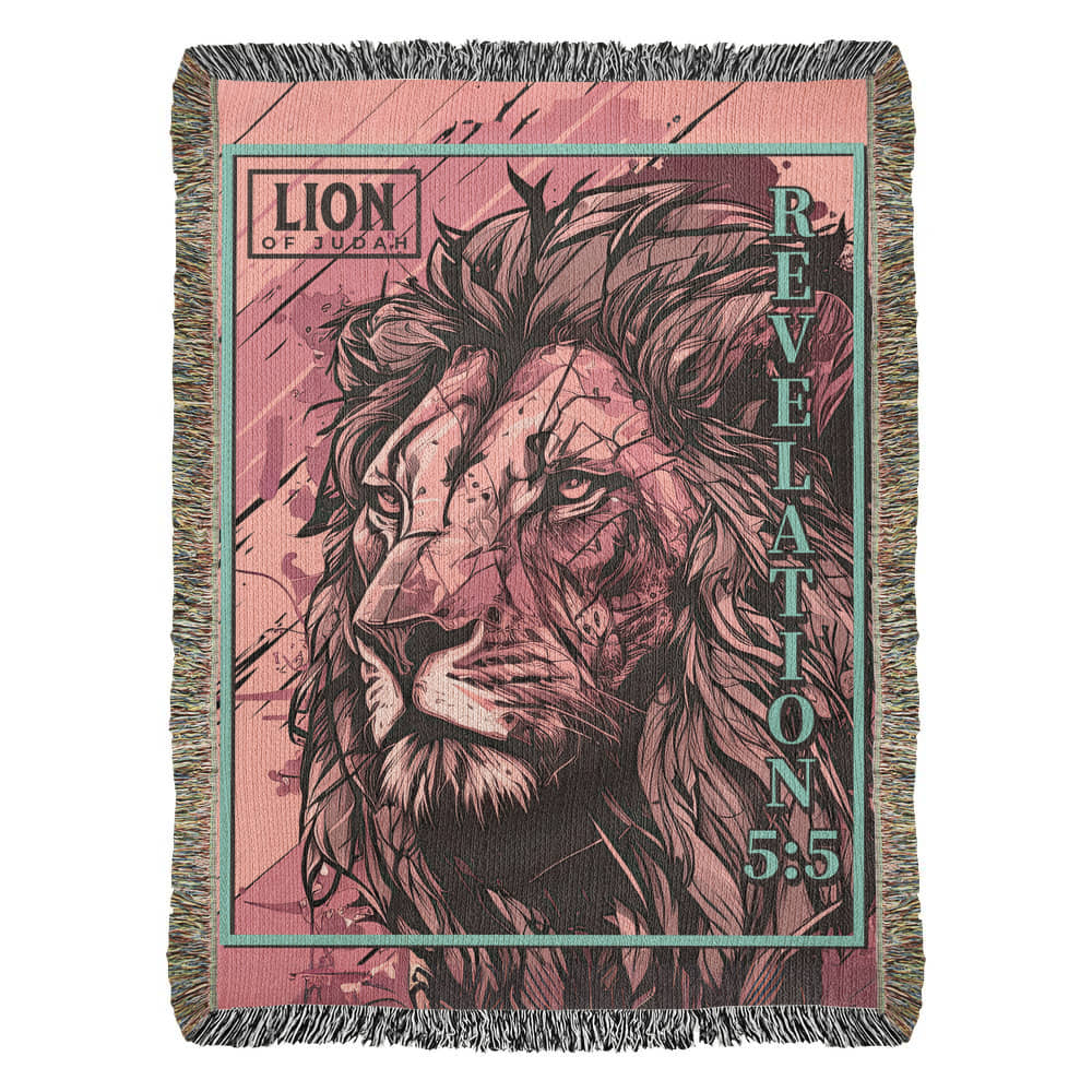 Lion Of Judah Heirloom Woven Blanket