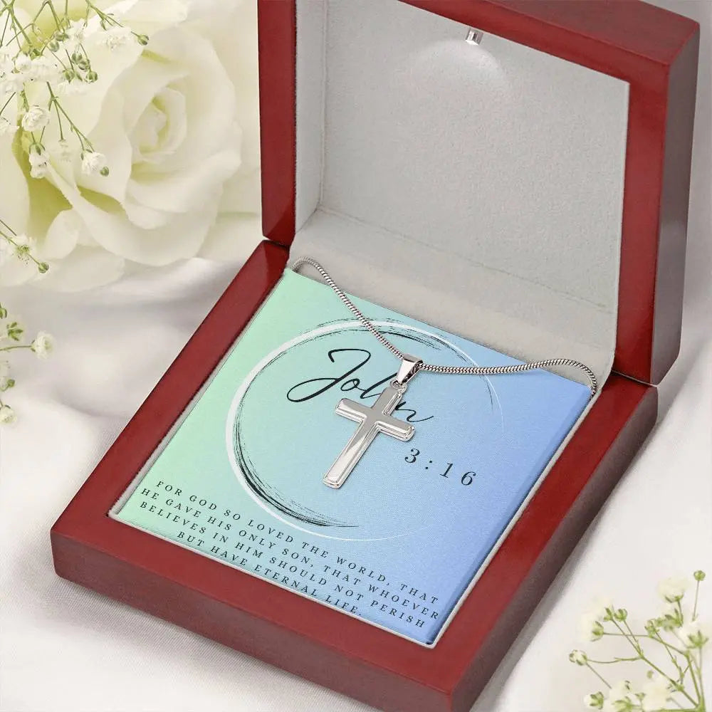 The Artisan Cross – Handcrafted Faith Necklace ShineOn Fulfillment