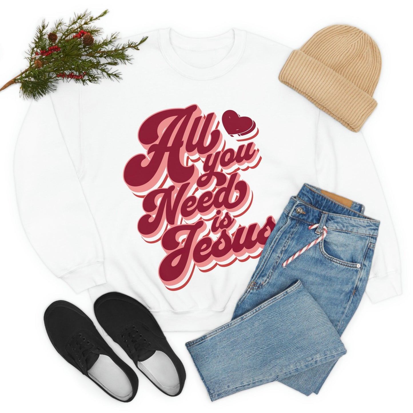 womens Christian Sweatshirt, Religious sweatshirt, bible verse hoodie, Jesus hoodie, Baptism gift, Retro Faith Shirt, Christian aesthetic