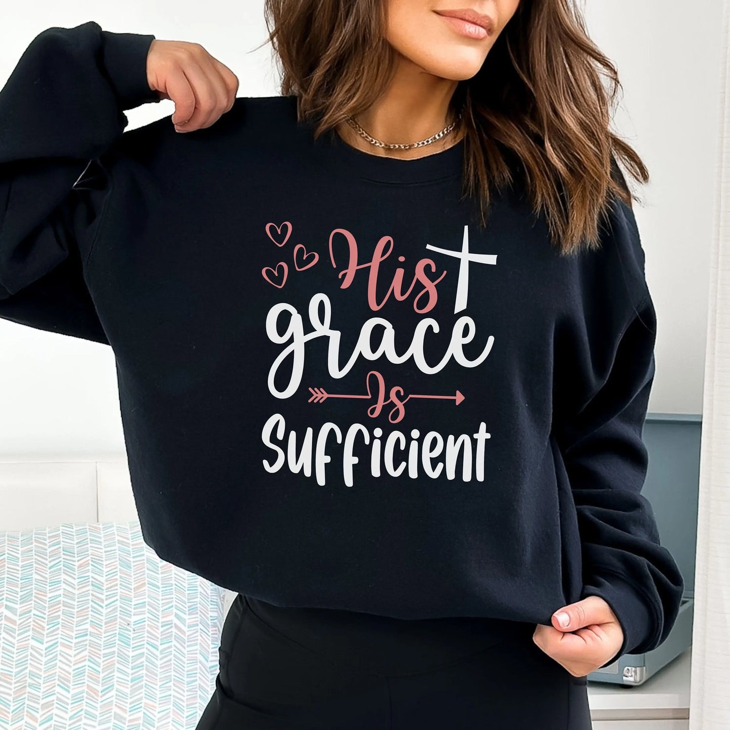 Women's Christian Sweatshirt, Christian Shirts, Religious Apparel, Church Merch, Bible Verse Shirt, Jesus Crewneck, Trendy Christian apparel