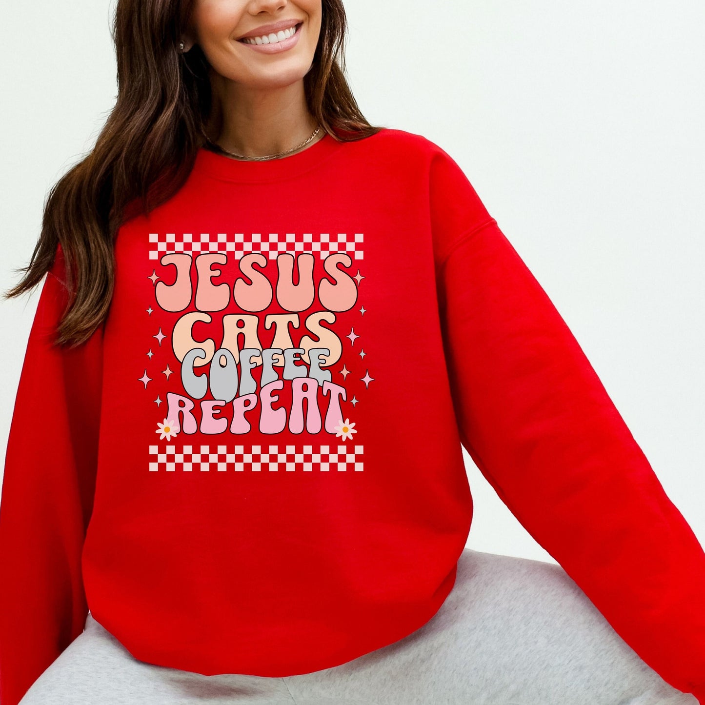 Christian Cat Mom, Cute Cat Sweatshirt, christian cat, cat mom apparel, in my cat mom era, Cat Lovers Sweatshirt, Cat Mom Sweatshirt