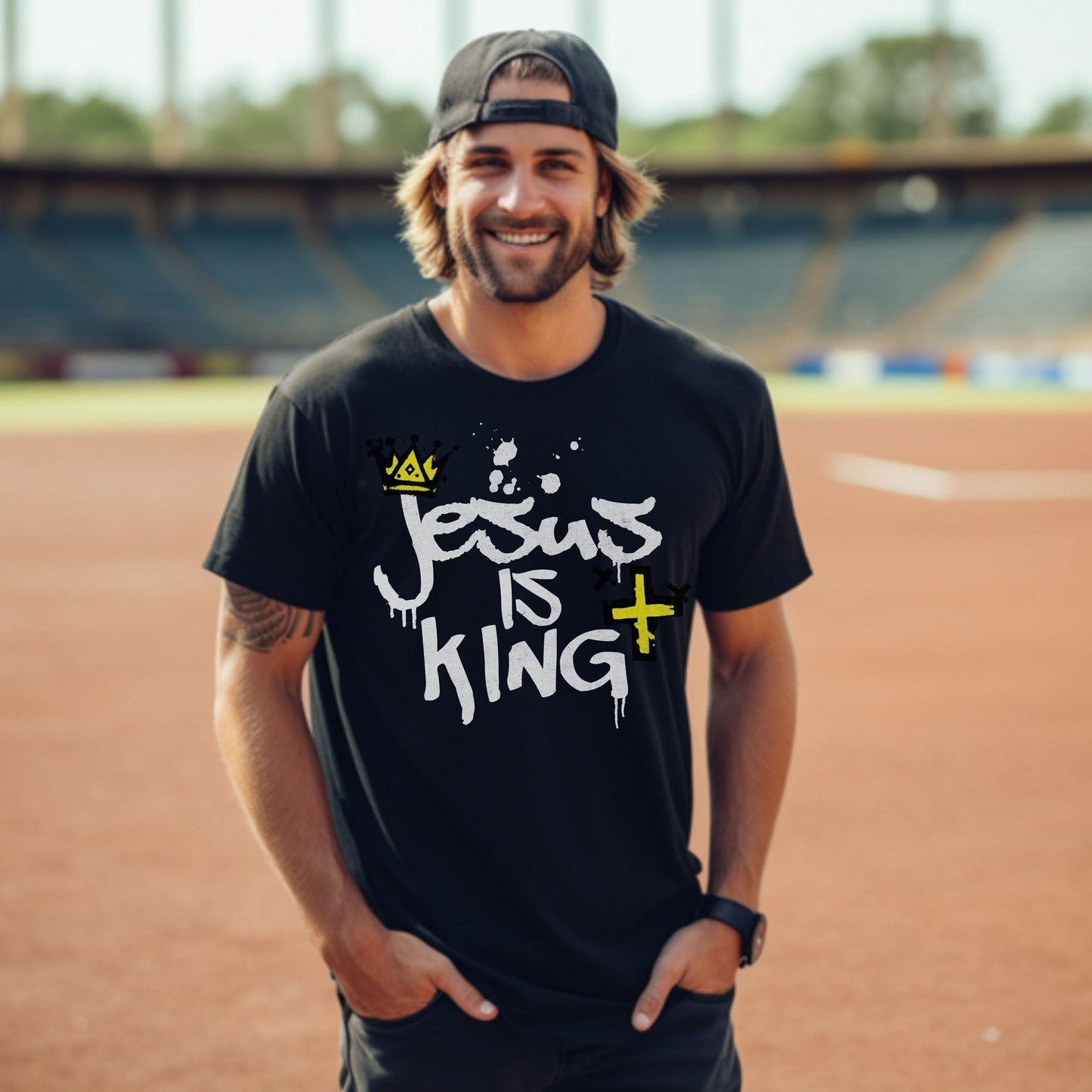 Jesus is King, Christian Shirts for Men, christian apparel, Mens Christian Shirt, Christian Tshirt Men, christian guy gifts, Christian merch