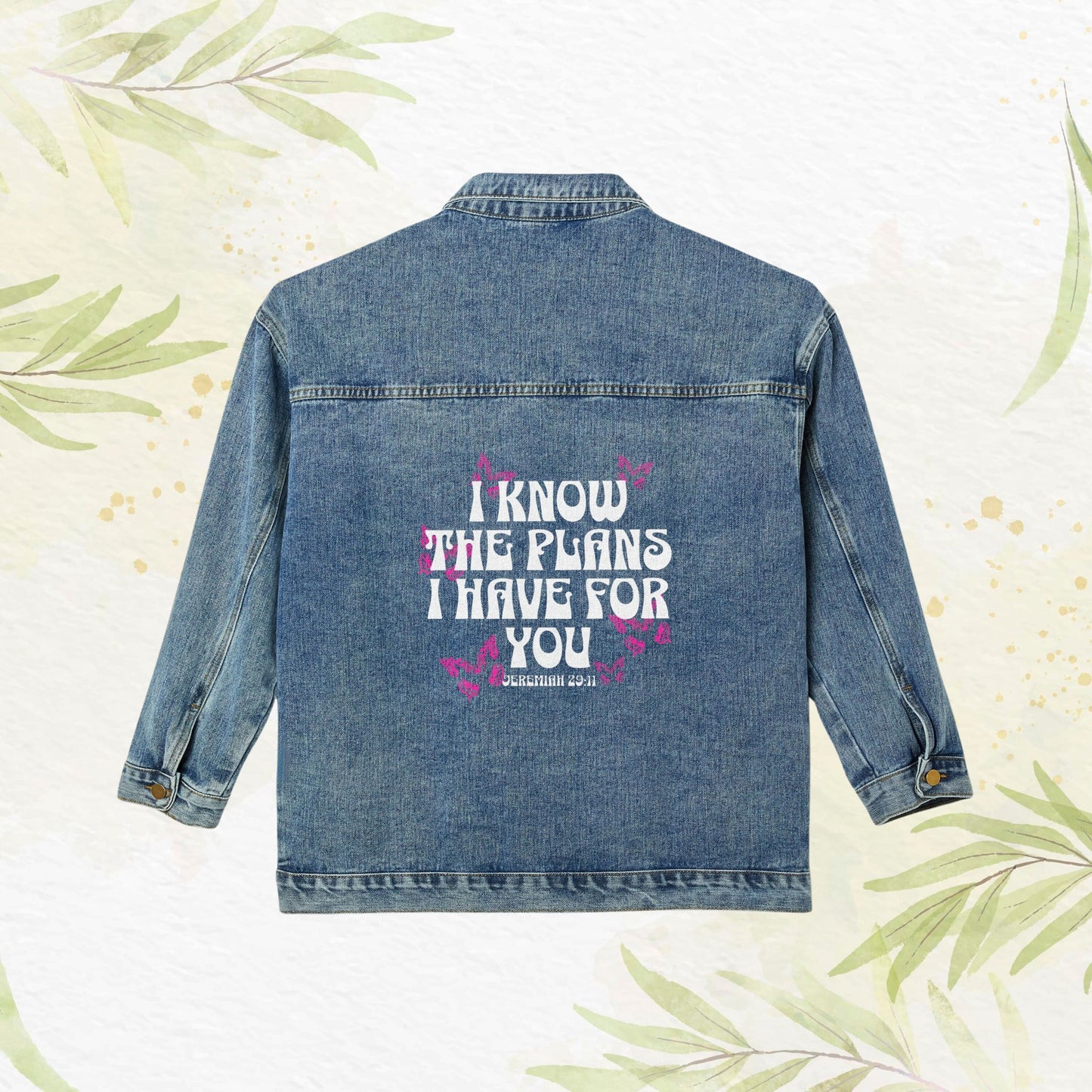 Jeremiah 29:11 Denim Jacket