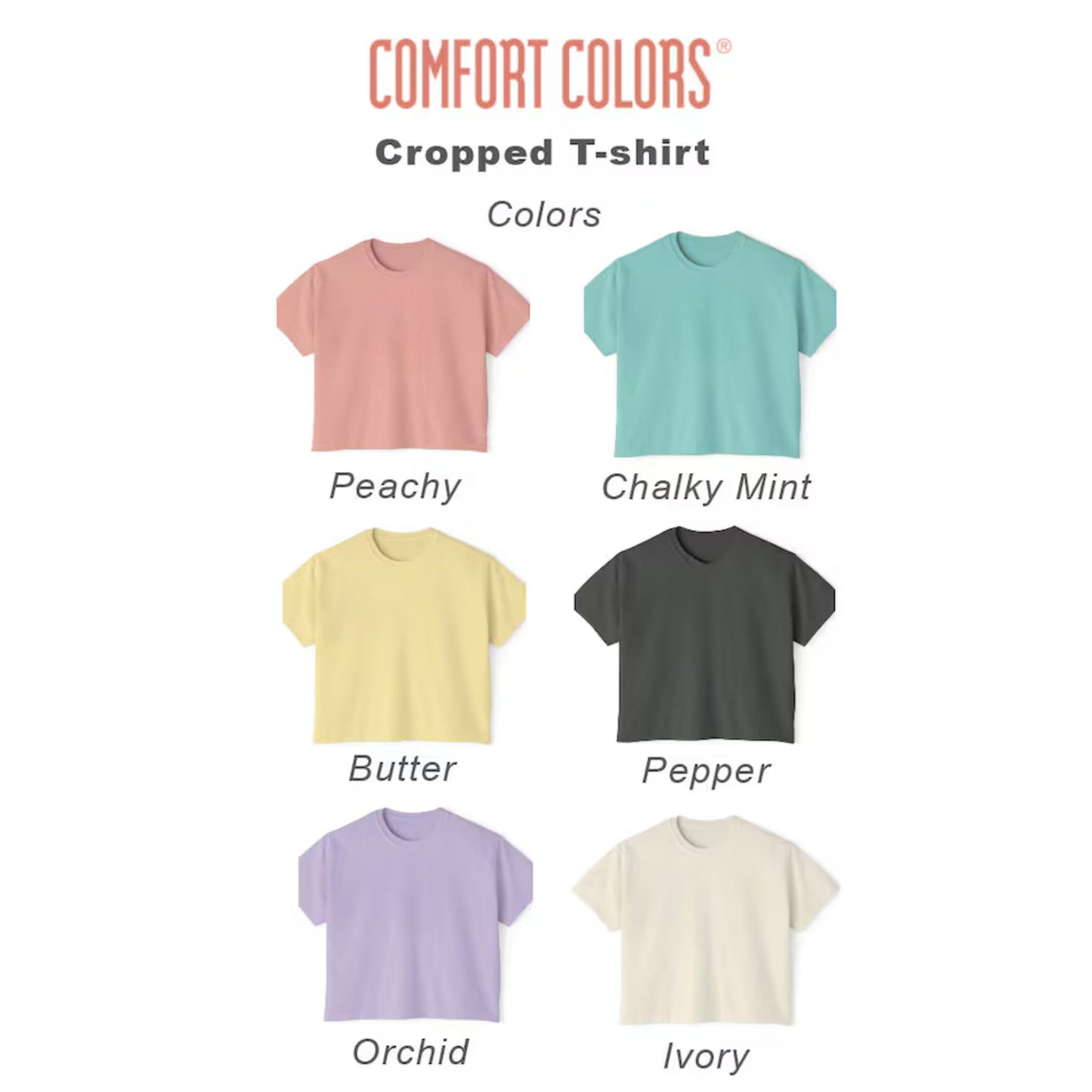 Love Bible Verse Top, Christian Comfort Colors Shirt, Cropped T-Shirt, boxy tee, cropped tee shirt, Cropped Tee, Christian Graphic Tee