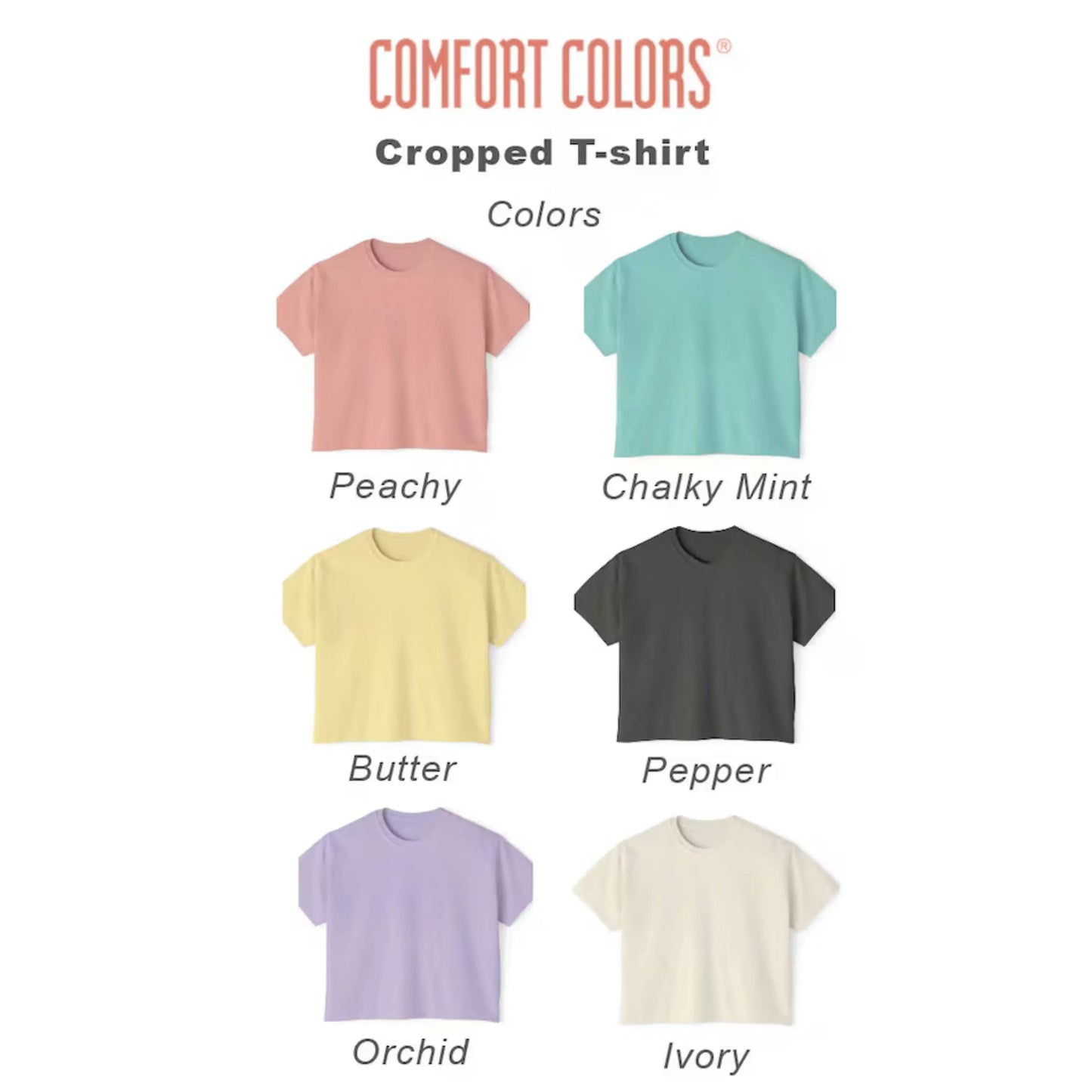 Love Bible Verse Top, Christian Comfort Colors Shirt, Cropped T-Shirt, boxy tee, cropped tee shirt, Cropped Tee, Christian Graphic Tee