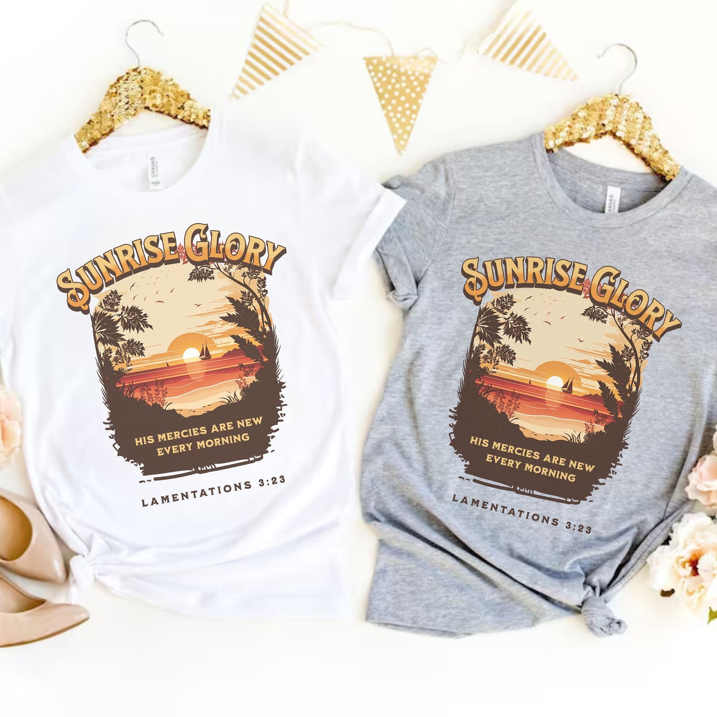 His Mercies Are New, Boho Christian Shirt, Bible Verse Shirt, Trendy Christians T Shirts, cute christian shirt, Faith Based Shirt, Jesus tee