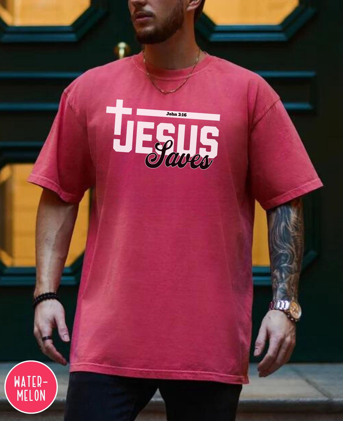 Jesus Saves T-shirt, Mens Christian Shirts, Boho Christians T Shirts, Bible Verse Shirt, Trendy Religious Shirt, Vintage Christians T Shirt