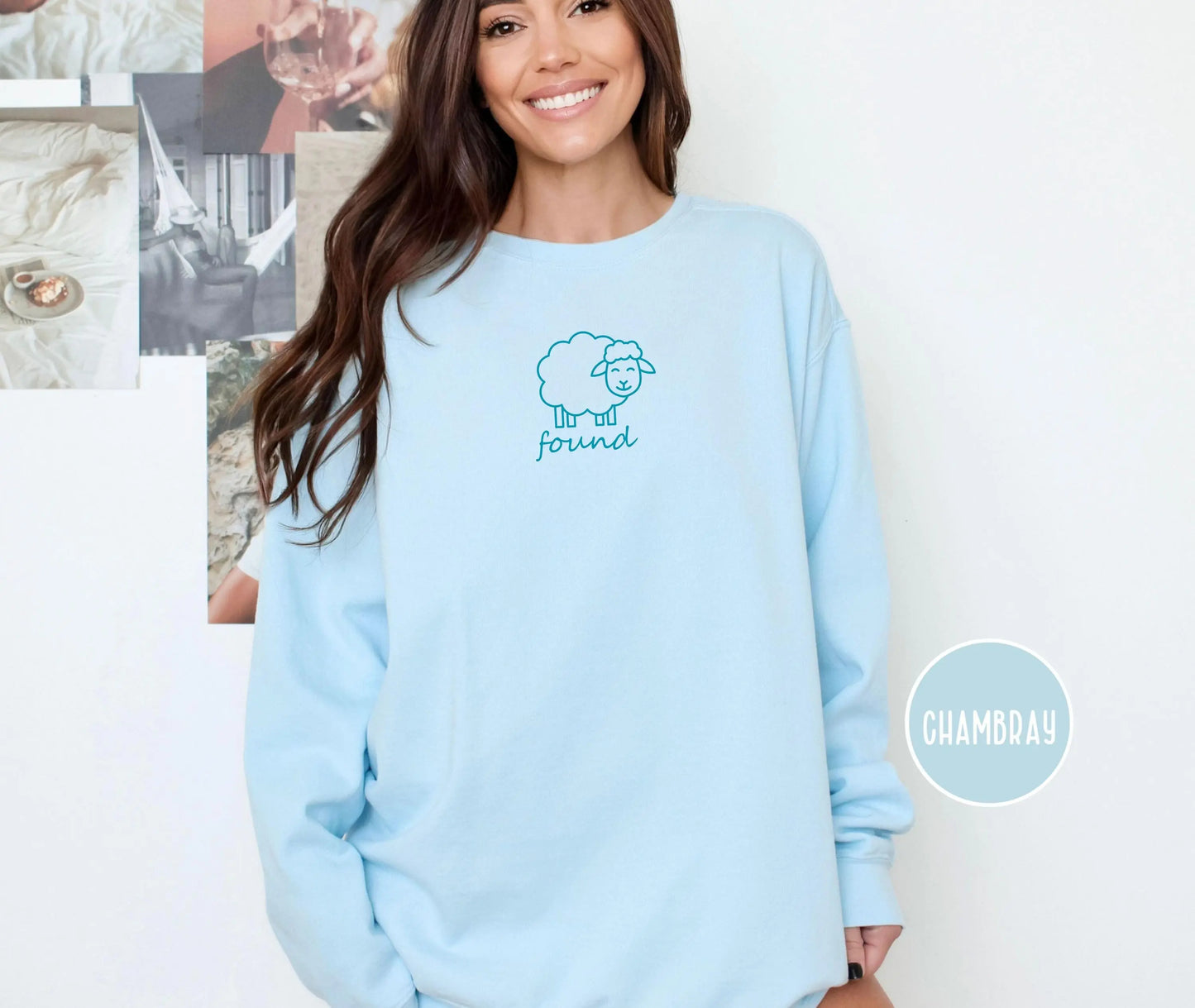 But Now I'm Found Sweatshirt, Lost Sheep Bible Verse Crewneck, Comfort Colors Christian Sweatshirt, Jesus crewneck, Faith Based Clothing