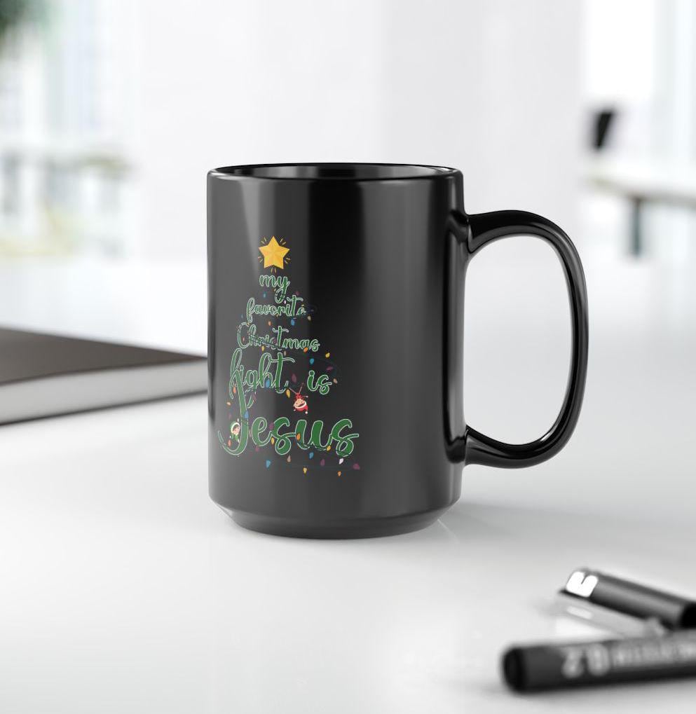 Christian Christmas Coffee Mug, Christmas Tree mug, christian coffee mug, reason for the season, Holiday Mug Gift, Holiday Christmas Mug