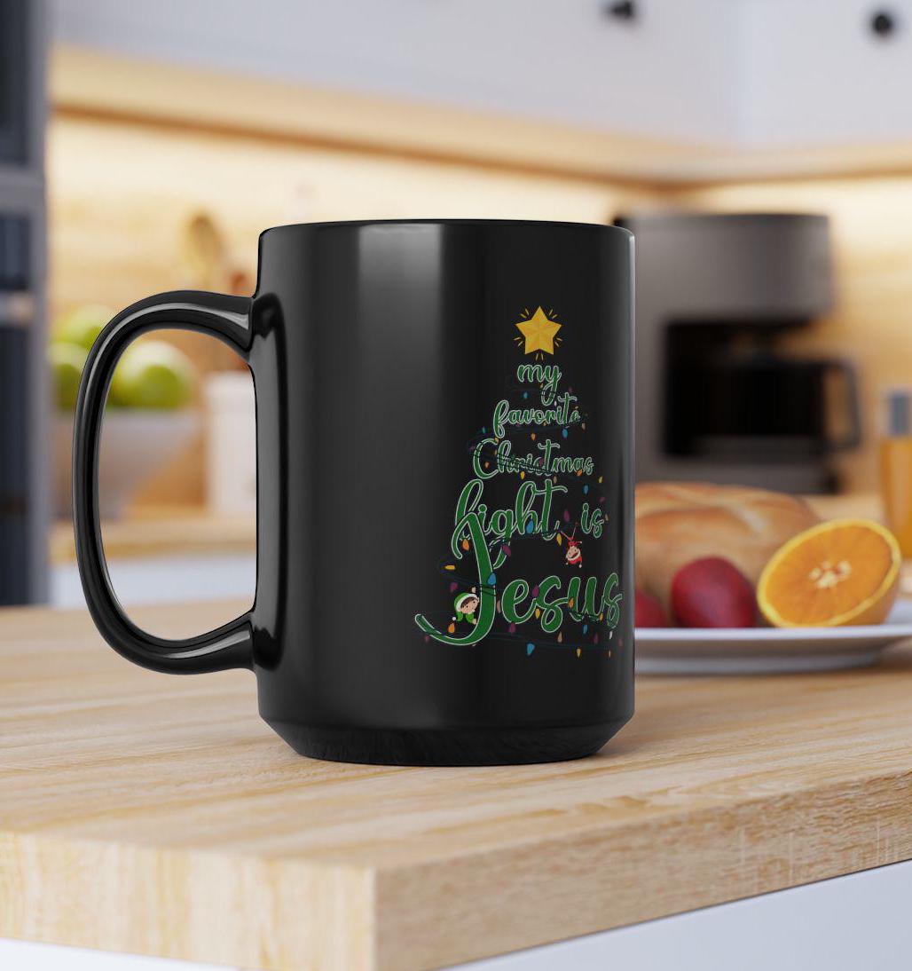 Christian Christmas Coffee Mug, Christmas Tree mug, christian coffee mug, reason for the season, Holiday Mug Gift, Holiday Christmas Mug