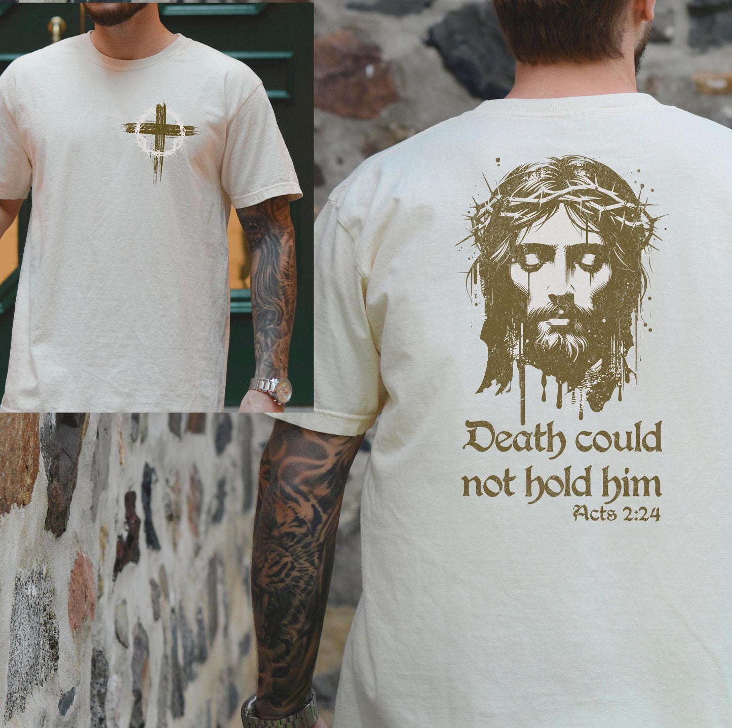 Trendy Christian Easter Shirt, Jesus Vintage 90s Graphic Tee, Mens Jesus T-Shirt, Bible verse shirt, Mens Christian comfort colors shirt