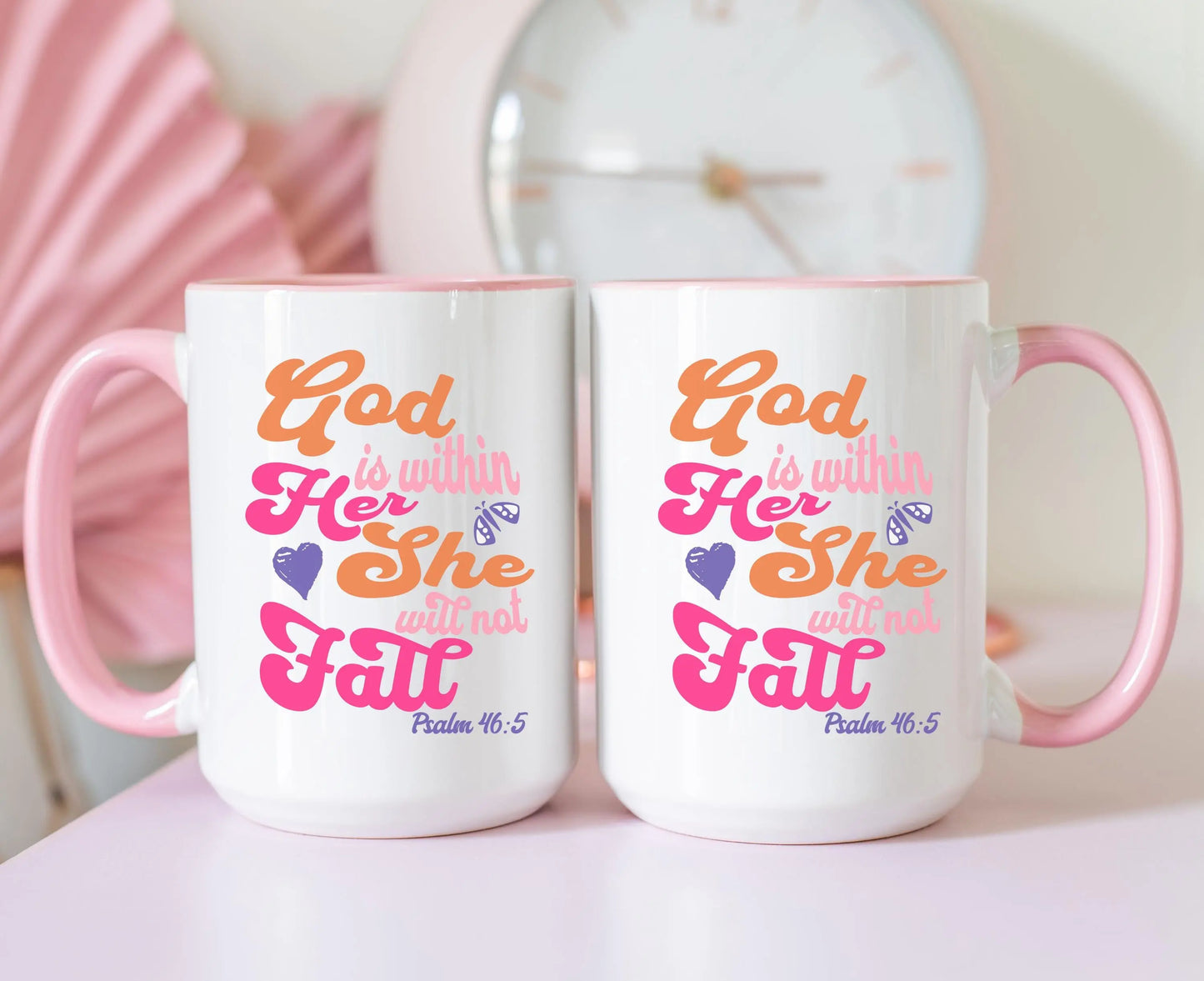 God is Within Her Coffee Mug | Psalm 46:5 Scripture Coffee Mug | Christian Mug | Bible Verse Mug | Positive Coffee Mug | Bible Study Gift