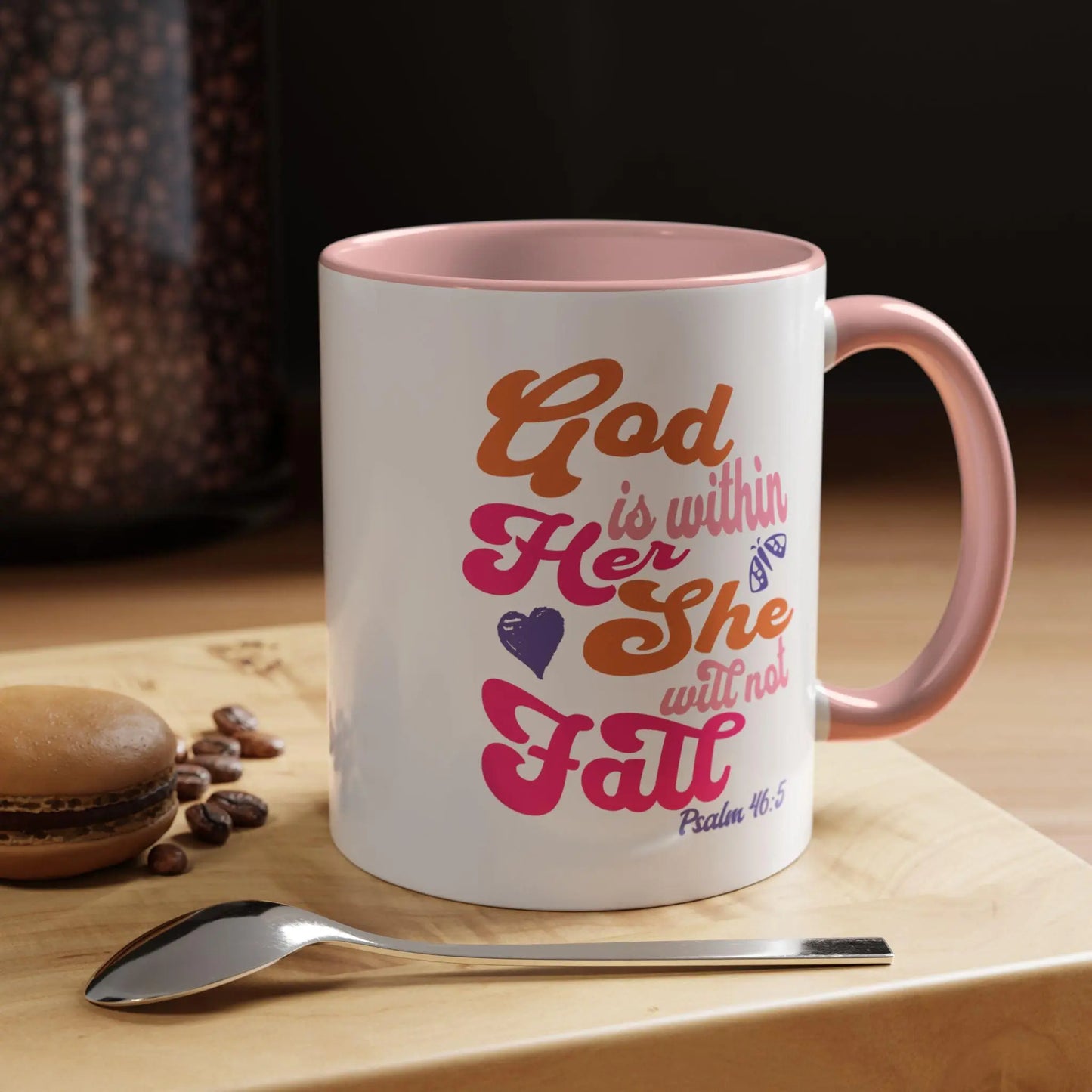 God is Within Her Coffee Mug | Psalm 46:5 Scripture Coffee Mug | Christian Mug | Bible Verse Mug | Positive Coffee Mug | Bible Study Gift
