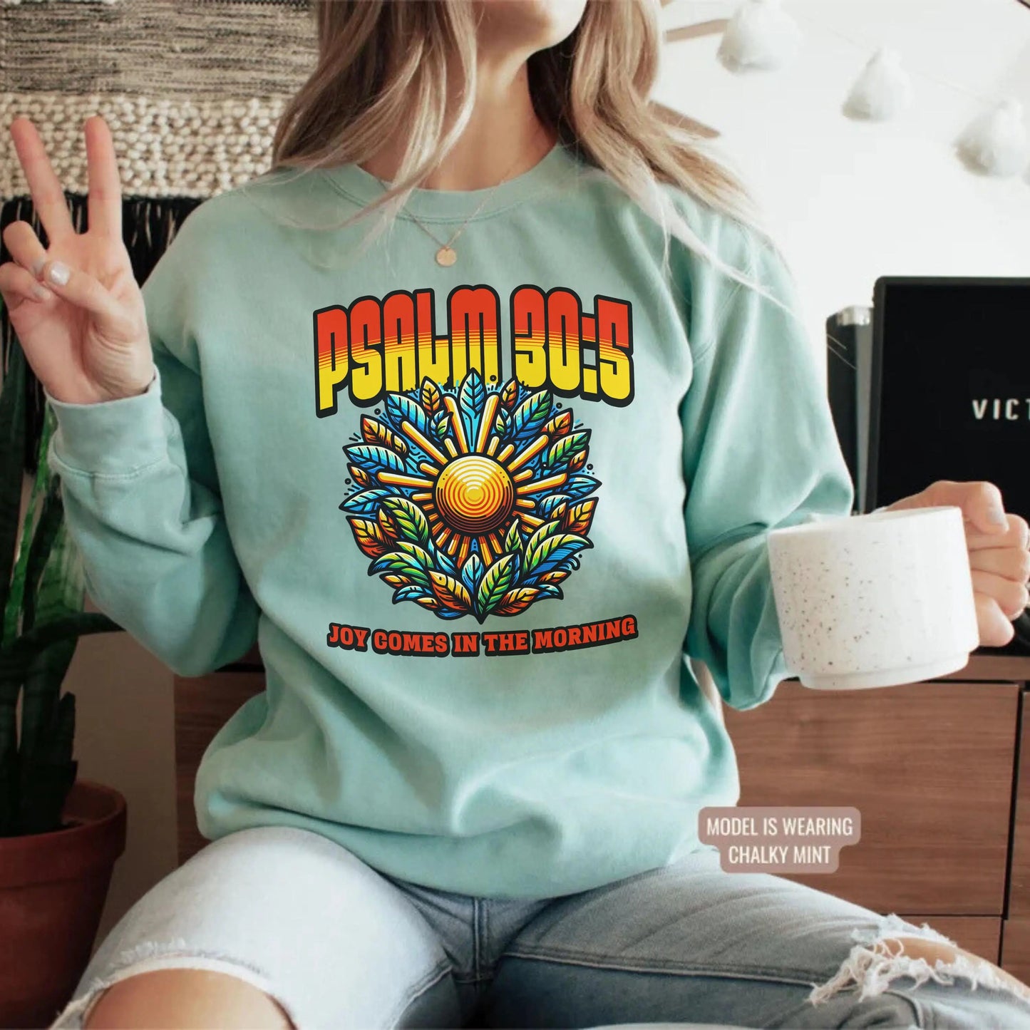Psalm Sweatshirt, Trendy Christian Sweatshirt, Church Merch, Women Christian Gifts, Aesthetic Women's Faith Apparel, Bible Verse Hoodie