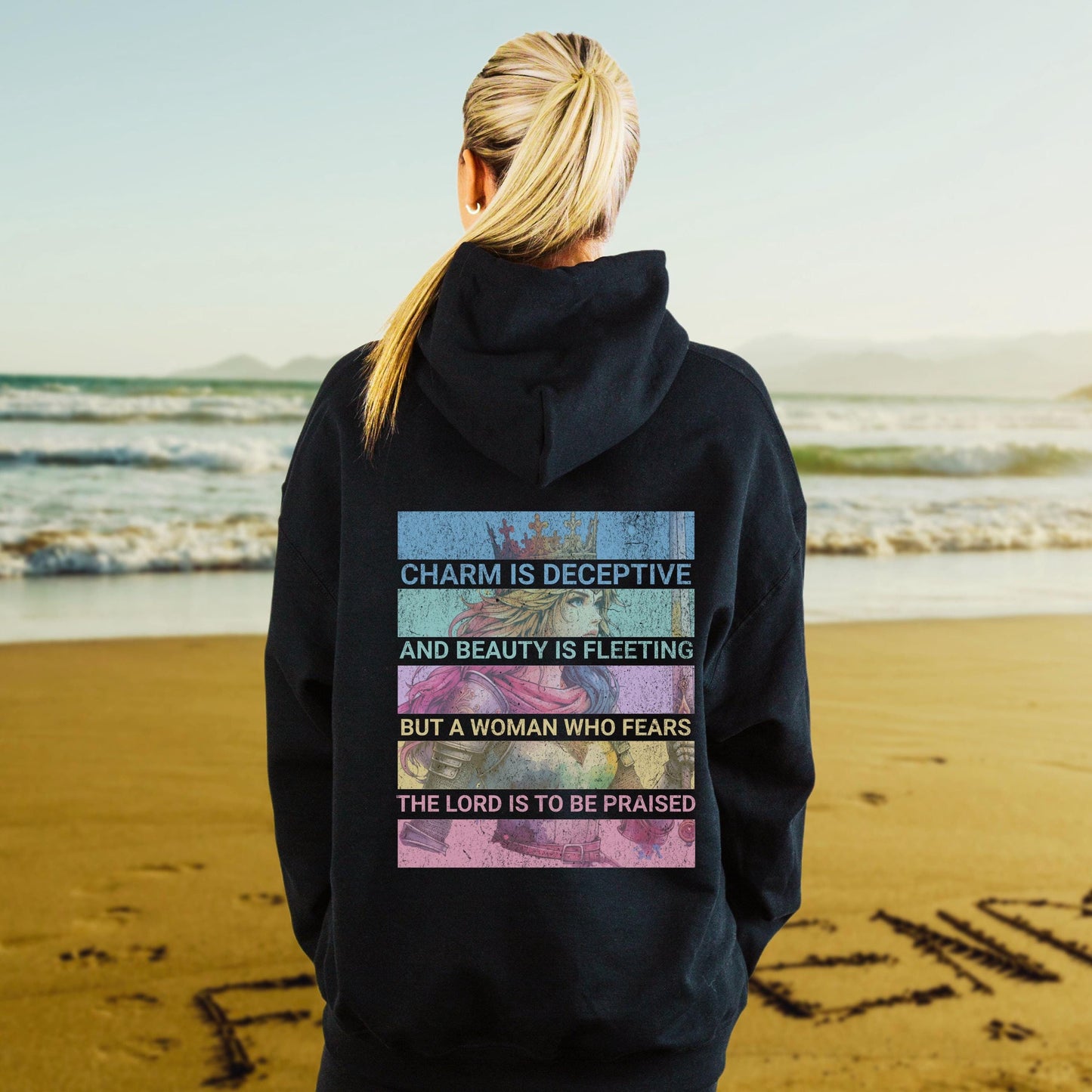 Bible Verse Hoodie for Women, Faith Based Sweater, Jesus hoodie, church hoodie, God is good crewneck, baptism gift, Women's Christian Hoodie