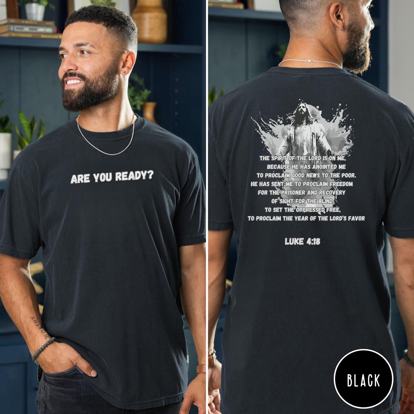 Mens christian tee shirt, Christian Comfort Colors Men's T-shirt, cool christian tee, Mens Christian Gift, Trendy Christian apparel