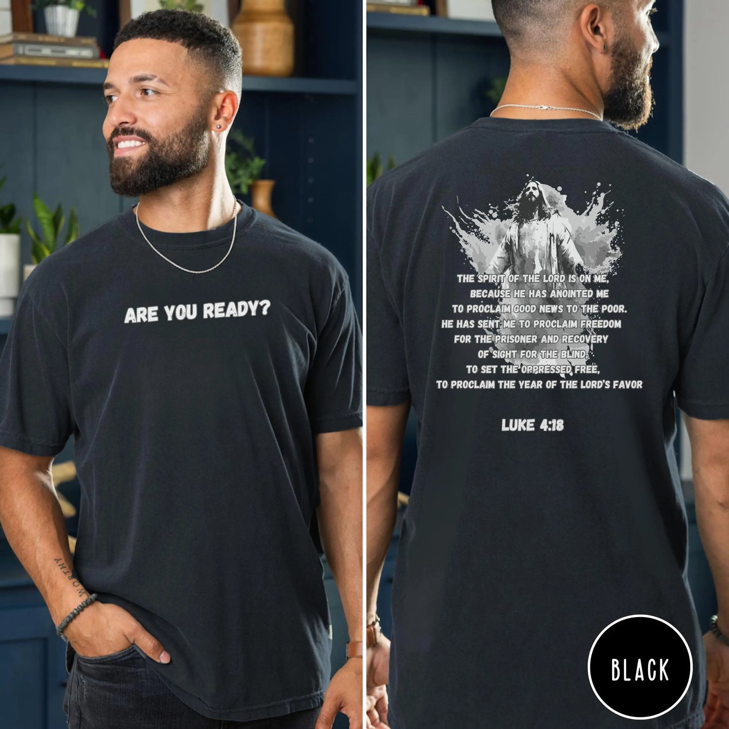 Mens christian tee shirt, Christian Comfort Colors Men's T-shirt, cool christian tee, Mens Christian Gift, Trendy Christian apparel