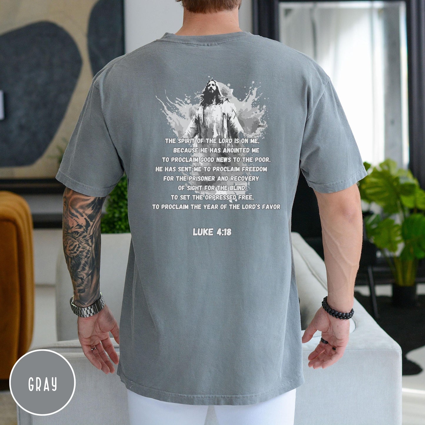 Mens christian tee shirt, Christian Comfort Colors Men's T-shirt, cool christian tee, Mens Christian Gift, Trendy Christian apparel