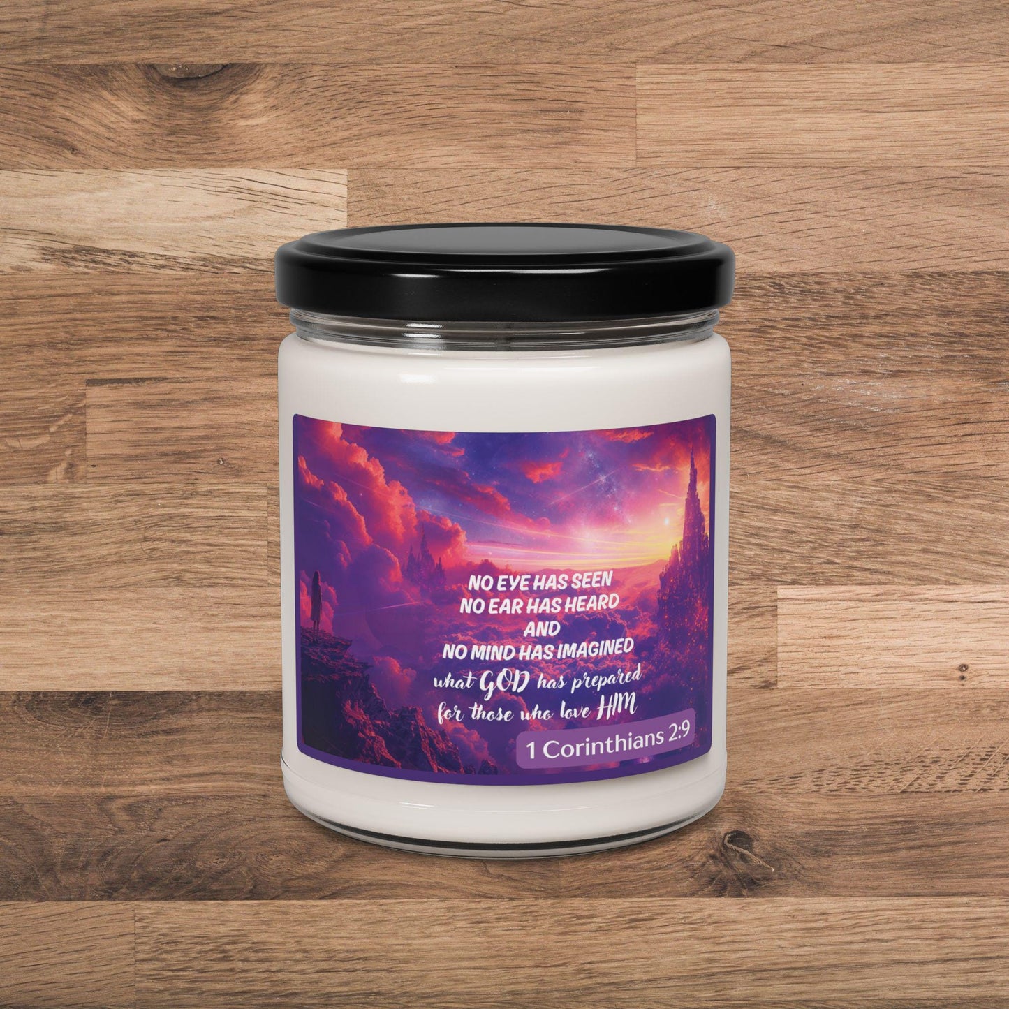 Christian Scented Soy Candle, Bible Verse Gift, Religious Home Decor, Prayer Candle, Religious Gift, Christian Gift, Bible Verse Candle