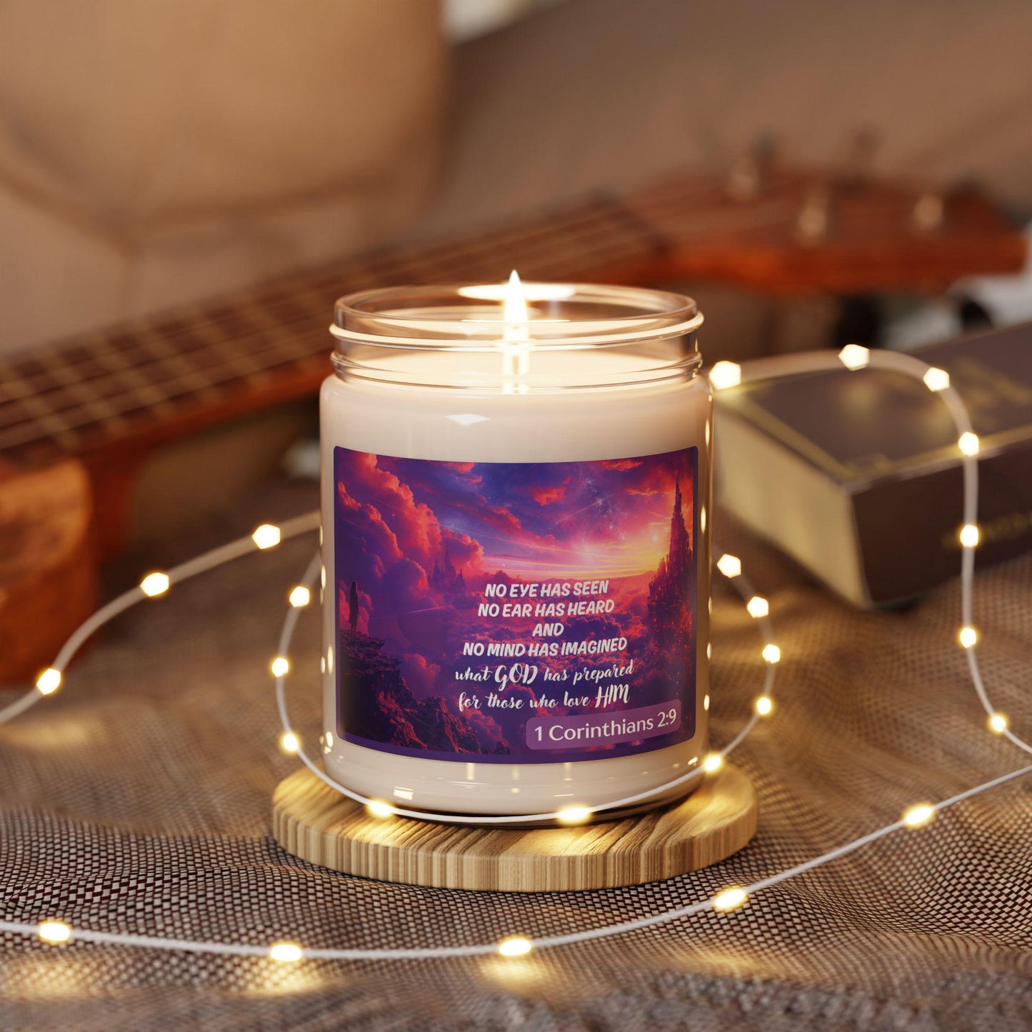 Christian Scented Soy Candle, Bible Verse Gift, Religious Home Decor, Prayer Candle, Religious Gift, Christian Gift, Bible Verse Candle