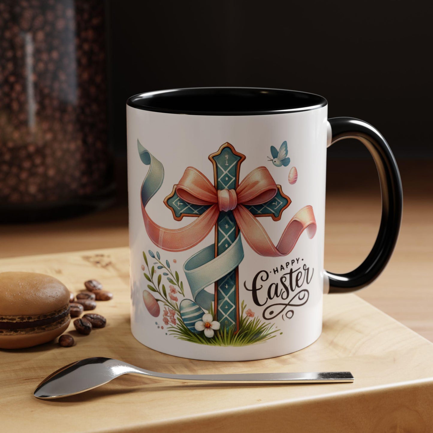 Easter Christian Coffee Mug, He is Risen mug, Easter Decor, Easter Mug, Home Decor, Christian Coffee Lover, christian Mug, Religious gift