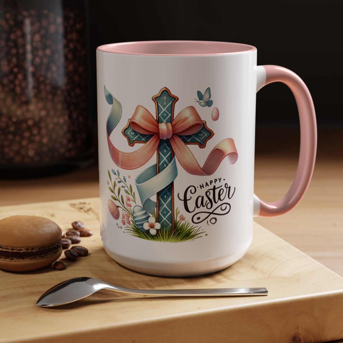 Easter Christian Coffee Mug, He is Risen mug, Easter Decor, Easter Mug, Home Decor, Christian Coffee Lover, christian Mug, Religious gift
