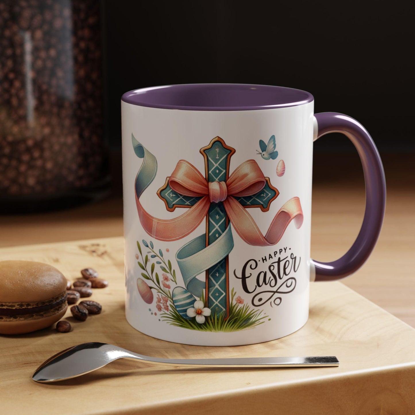 Easter Christian Coffee Mug, He is Risen mug, Easter Decor, Easter Mug, Home Decor, Christian Coffee Lover, christian Mug, Religious gift