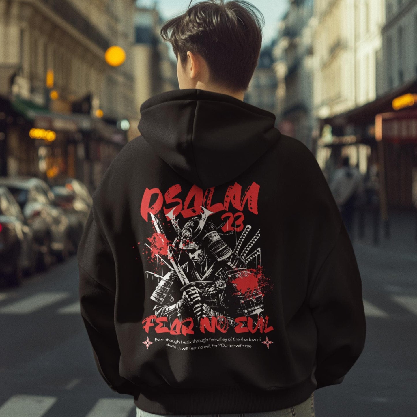 Christian Samurai Mens Hoodie, Mens Heavy Blend Sweatshirt, Religious Samurai Jacket, Christian Clothing, Samurai Gift