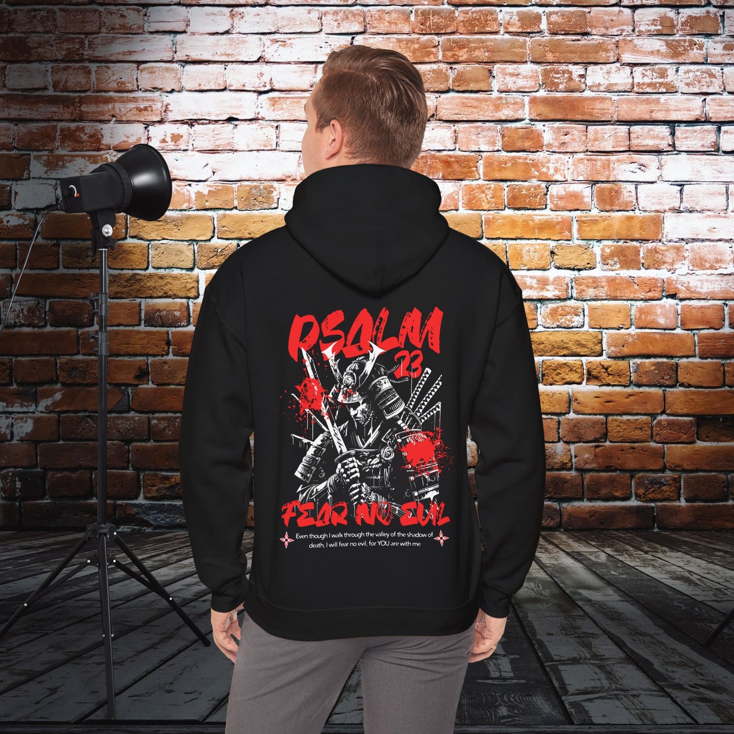 Christian Samurai Mens Hoodie, Mens Heavy Blend Sweatshirt, Religious Samurai Jacket, Christian Clothing, Samurai Gift