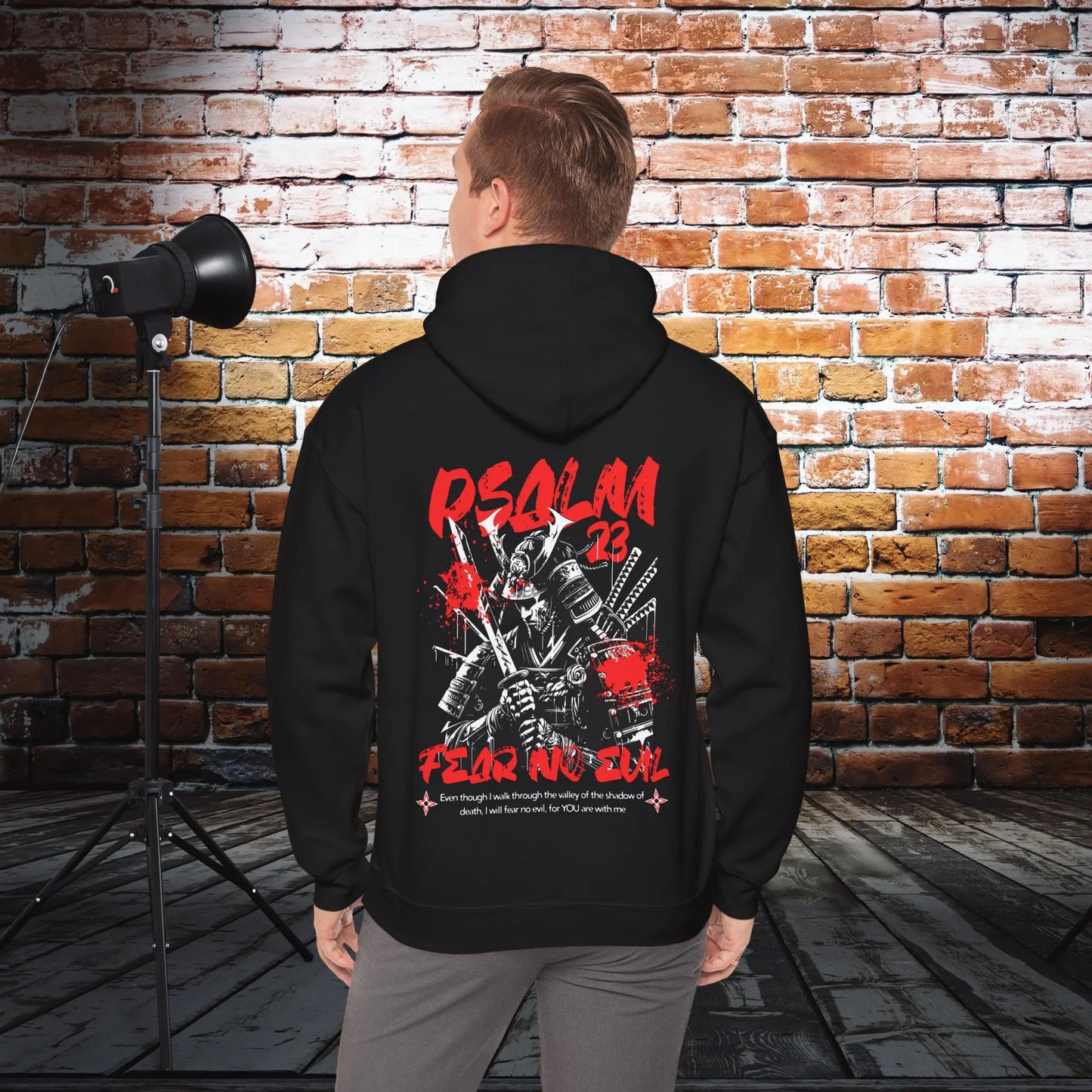 Christian Samurai Mens Hoodie, Mens Heavy Blend Sweatshirt, Religious Samurai Jacket, Christian Clothing, Samurai Gift