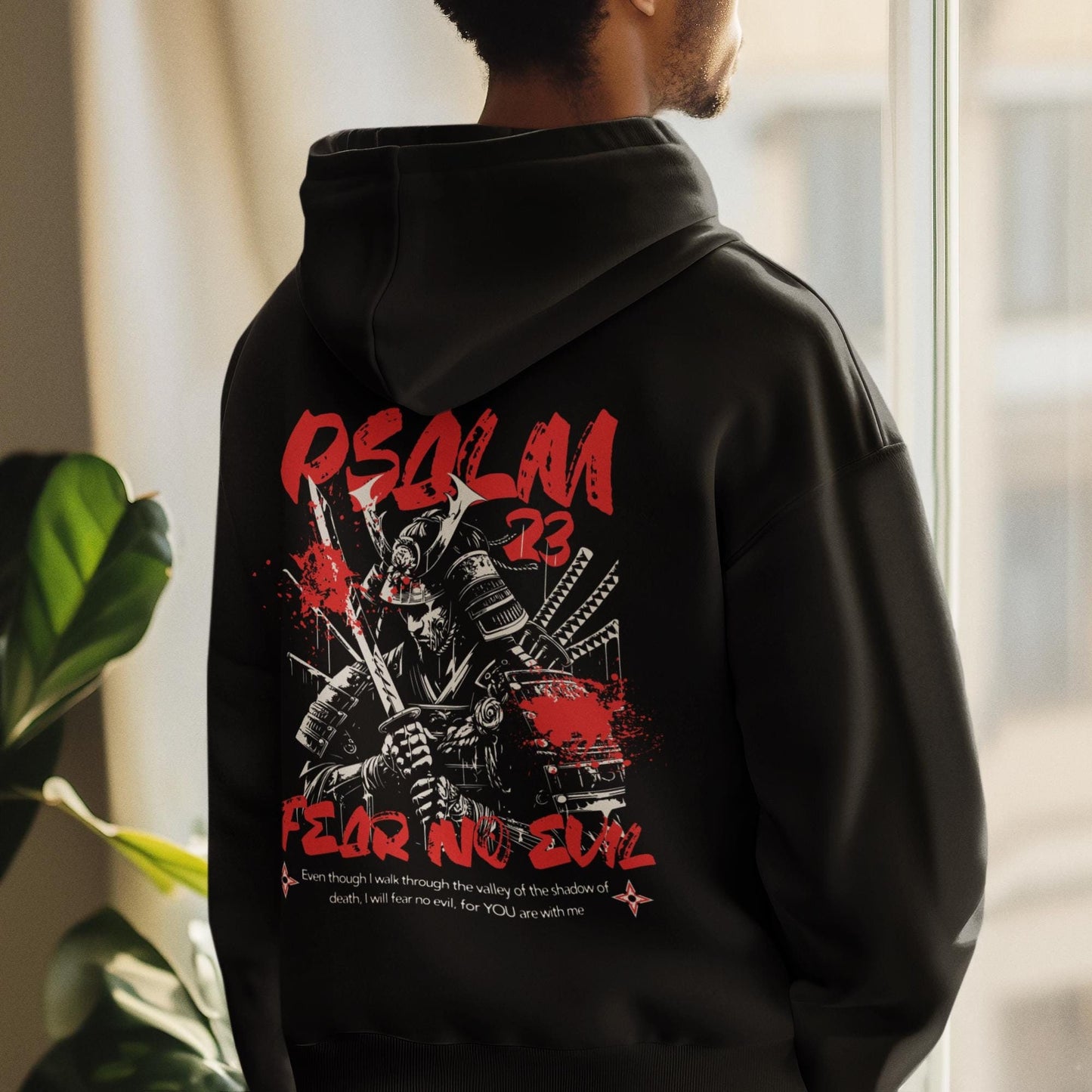 Christian Samurai Mens Hoodie, Mens Heavy Blend Sweatshirt, Religious Samurai Jacket, Christian Clothing, Samurai Gift