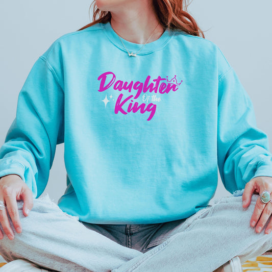 Trendy Christian Sweatshirt, Daughter of the King sweatshirt, Christian Comfort Colors, Women's christian sweater, Christian Crewneck