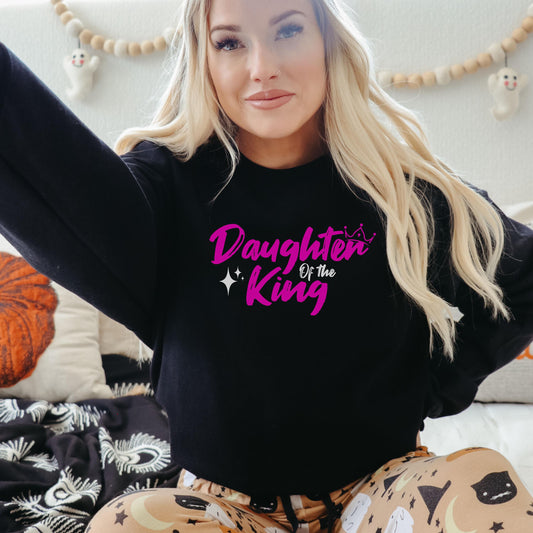 Trendy Christian Sweatshirt, Daughter of the King sweatshirt, Christian Comfort Colors, Women's christian sweater, Christian Crewneck
