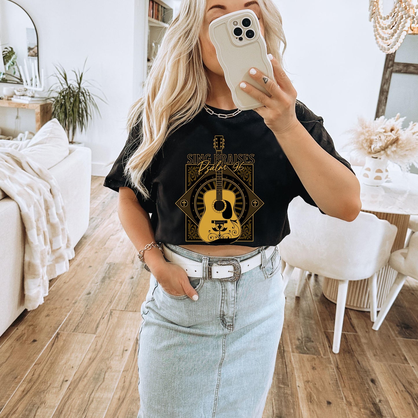 Christian country shirt, Sing Praises Psalm 96 shirt, Boho Christian Shirt, Christian Music Lover Gift, Western Christian Apparel