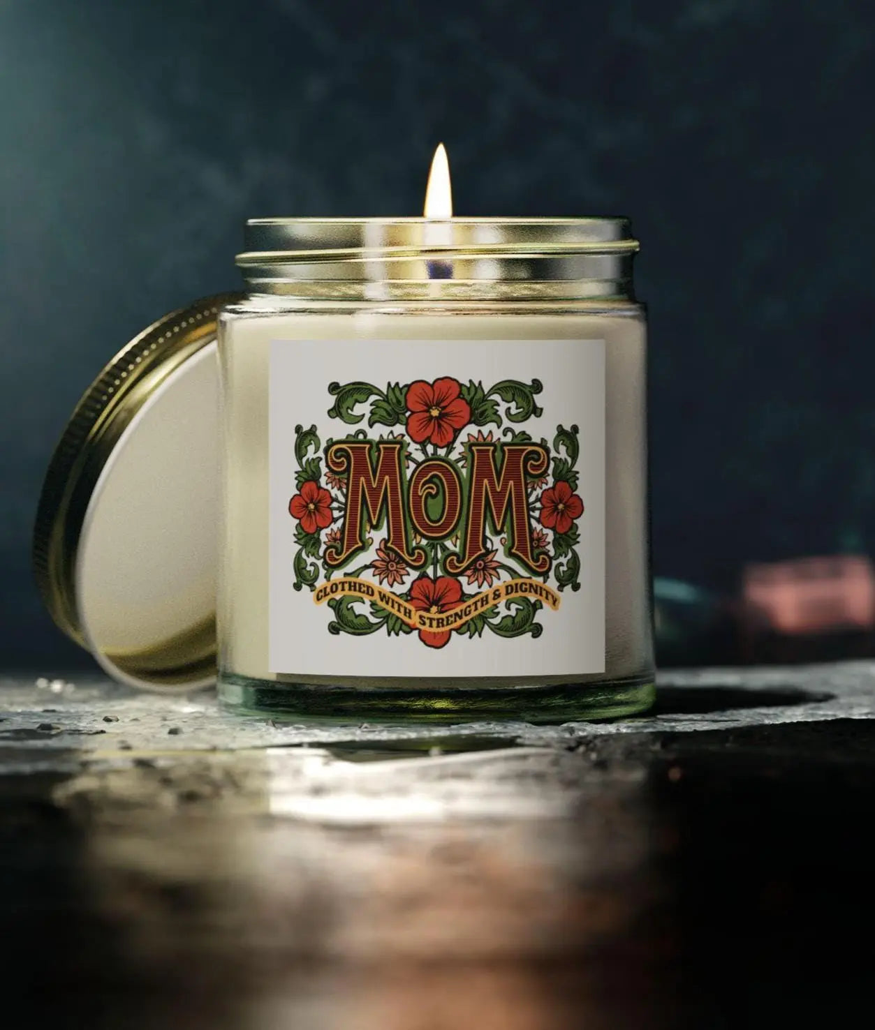 Christian Home Decor, Christian gift for her, Christian Mothers Day Gift, Christian Candles for Mom, Catholic Gift for mom, Midnight mass