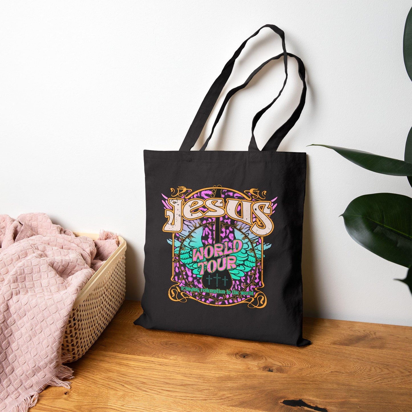 Jesus World Tour Tote Bag, Christian Tote Bag, Christian Women Tote bag, Gift For Christian, Inspirational Women Tote Bag, Faith-Based Gift
